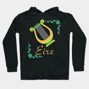 Irish Harp St. Patrick's Day Hoodie